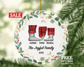 Family of 3 Christmas Ornament Personalized - Parents Mother Father Child Girl Boy Mom Dad Gift Christmas Pajamas