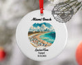 Miami Beach Ornament, Engagement, Married, Travel, Gift for Engaged Couple, Engagement Gift, Trip, Vacation Souvenir