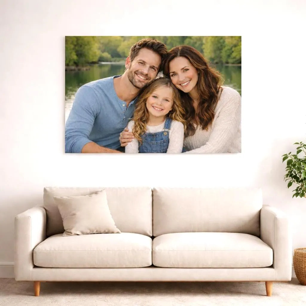 Personalized Couples, Families & Loved Ones Metal Photo Wall Art | Custom Metal Print | 8 Sizes Available