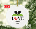 Pickleball Christmas Ornament Personalized - Pickle ball Player Gift Pickle ball Lovers and Game Players