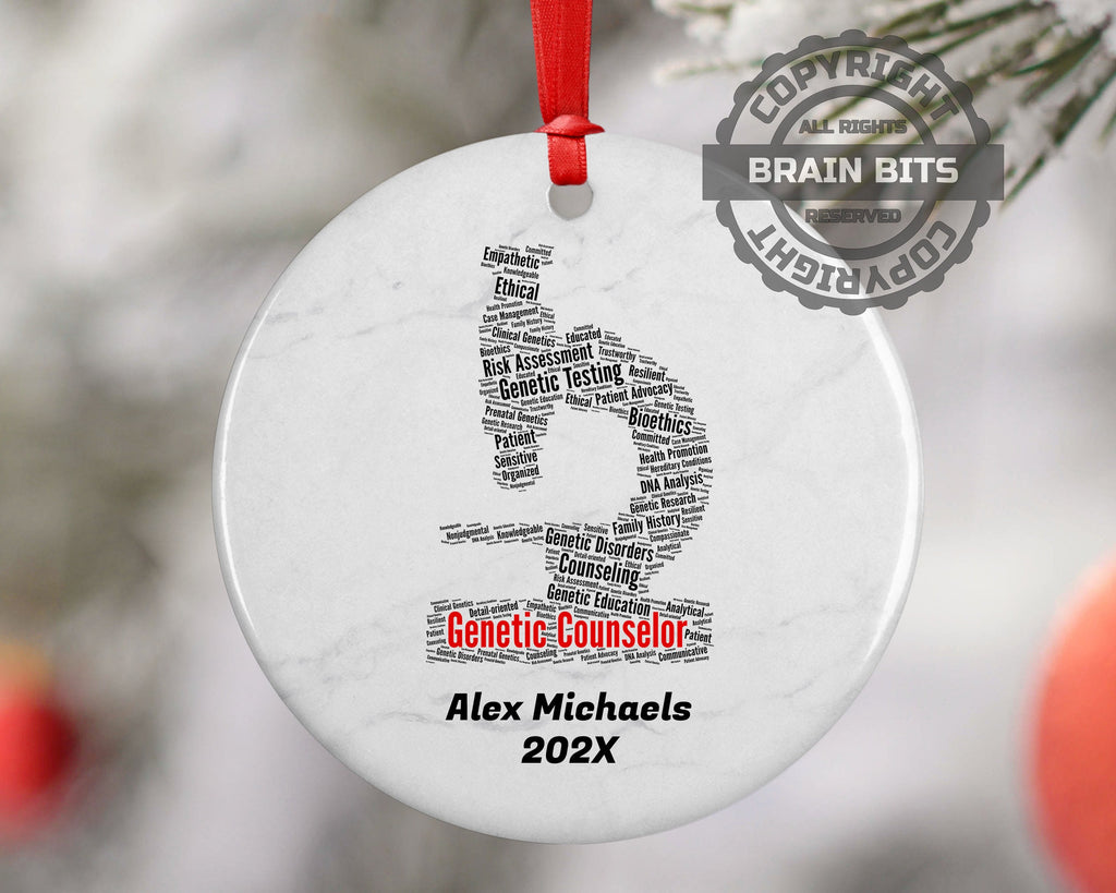 Genetic Counselor Personalized Christmas Ornament