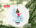 Virtual Reality Male Personalized Christmas Ornament Child for Tree Girl Kid Brown White Skin Hair Blonde Dark Black Video Gamer Game Gift