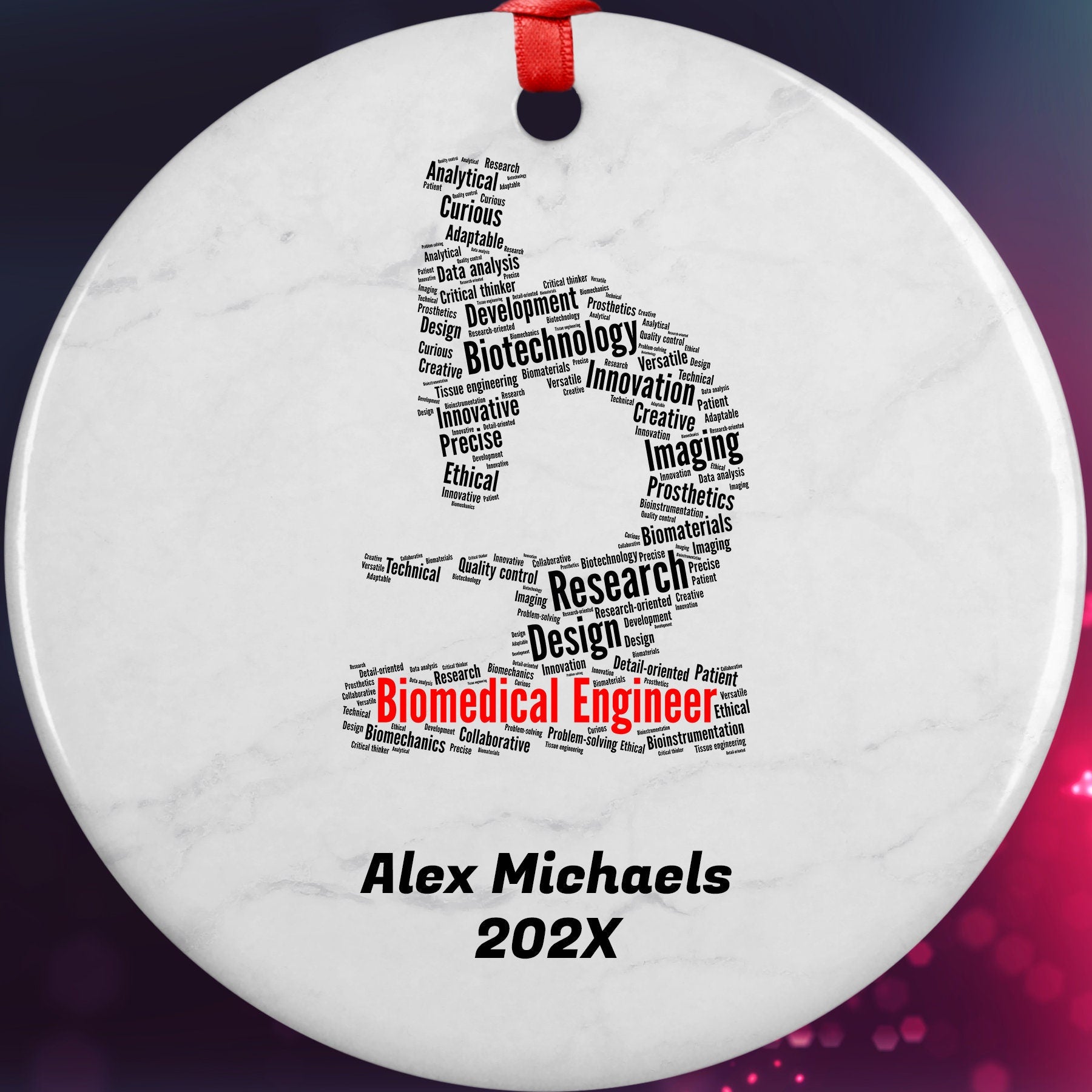 Biomedical Engineer Personalized Christmas Ornament