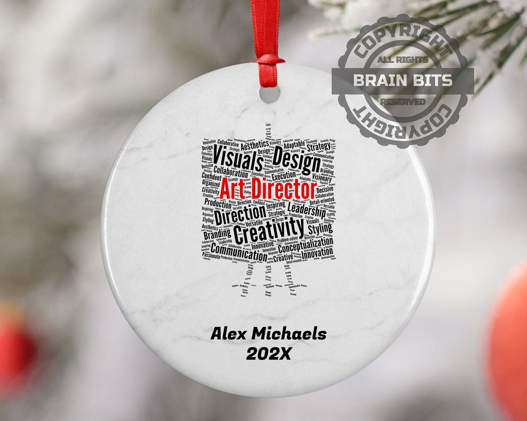 Art Director Personalized Christmas Ornament