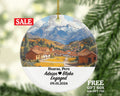 Huaraz Christmas Ornament Personalized - Peru Engaged Married Family Together Couple Travel Honeymoon Engagement Marriage