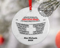 Health Services Manager Personalized Christmas Ornament