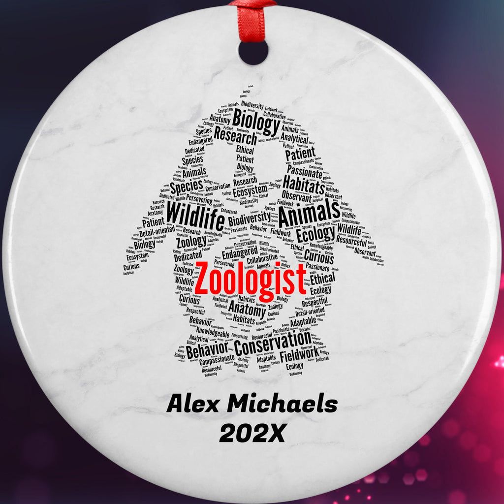 Zoologist Personalized Christmas Ornament