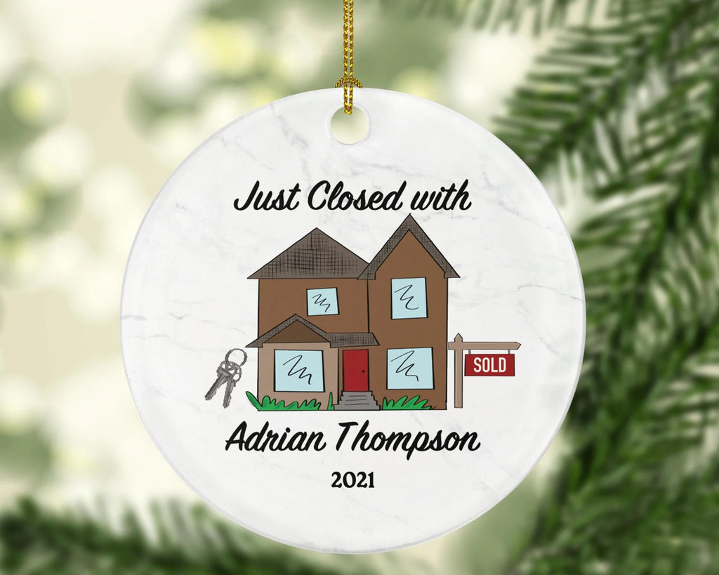 Realtor Real Estate Agent Personalized Ornament - House Broker Personalized Ornament- New Real Estate Seller Christmas Ornament