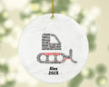 Personalized Bulldozer Operator Christmas Ornament – Custom Construction Gift – Heavy Equipment Operator Ornament Keepsake
