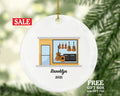 Music Instruments Store Owner or Worker Christmas Ornament Personalized, Custom Music Employee Employer for Holiday, Gift for Music Store