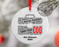 Chief operating officer COO Personalized Christmas Ornament