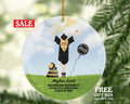 Personalized Graduation Female Christmas Ornament - Class of Custom Gift for Graduate Masters Bachelor Doctorate College High School Degree