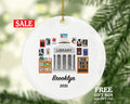 Librarian Christmas Ornament Personalized, Library Worker Bookworm Gift Custom Name