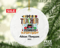 Teacher Ornament Personalized - Custom Gift from Student Appreciation Mr Mrs School Graduate Graduation Teachers Have Super Power