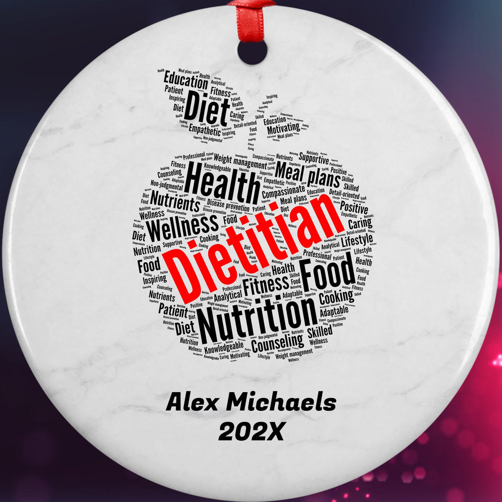 Dietitian Personalized Christmas Ornament