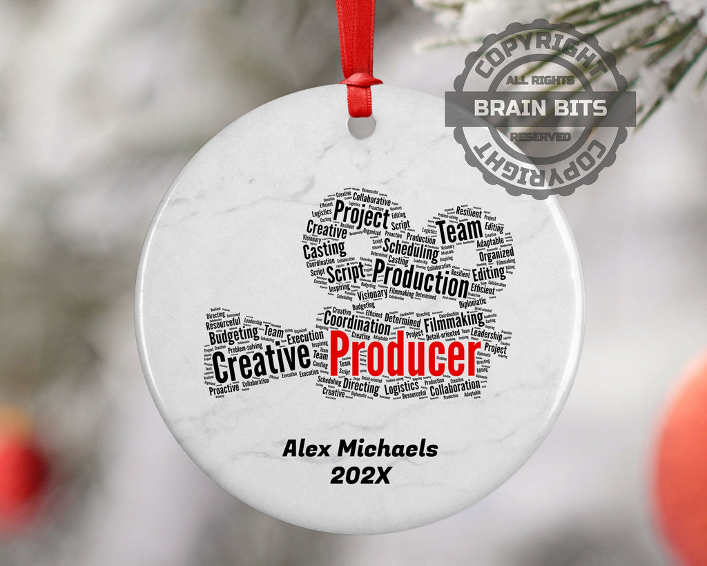 Producer Personalized Christmas Ornament