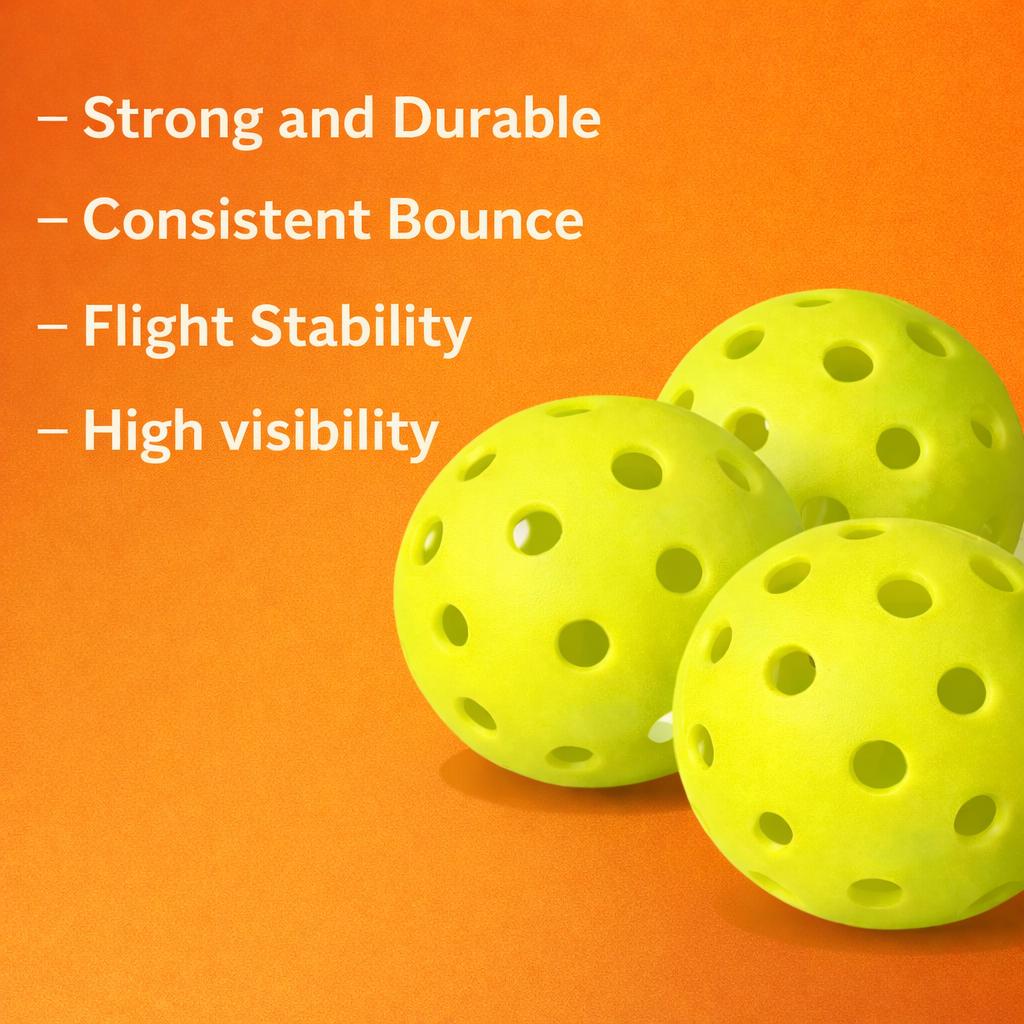 Personalized Pickleball Balls | UV Printed 40-Hole Design | Gift for Pickleball Players