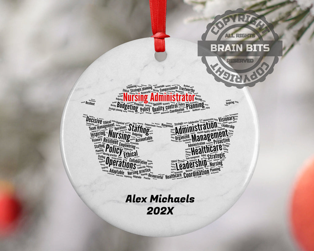 Nursing Administrator Personalized Christmas Ornament
