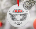 Intensive Care Unit ICU Nurse Personalized Christmas Ornament
