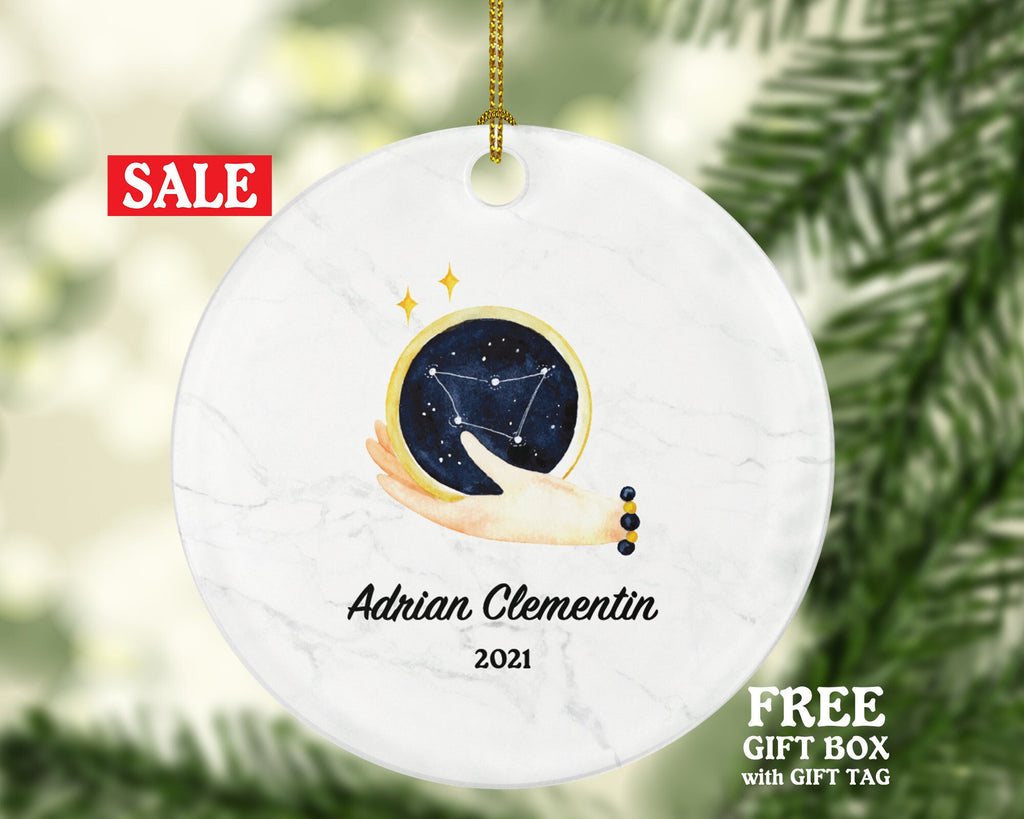Fortune Teller Medium Christmas Ornament Personalized - Gift for a Medium Astrology Future Estimate Hand Reader Custom Name