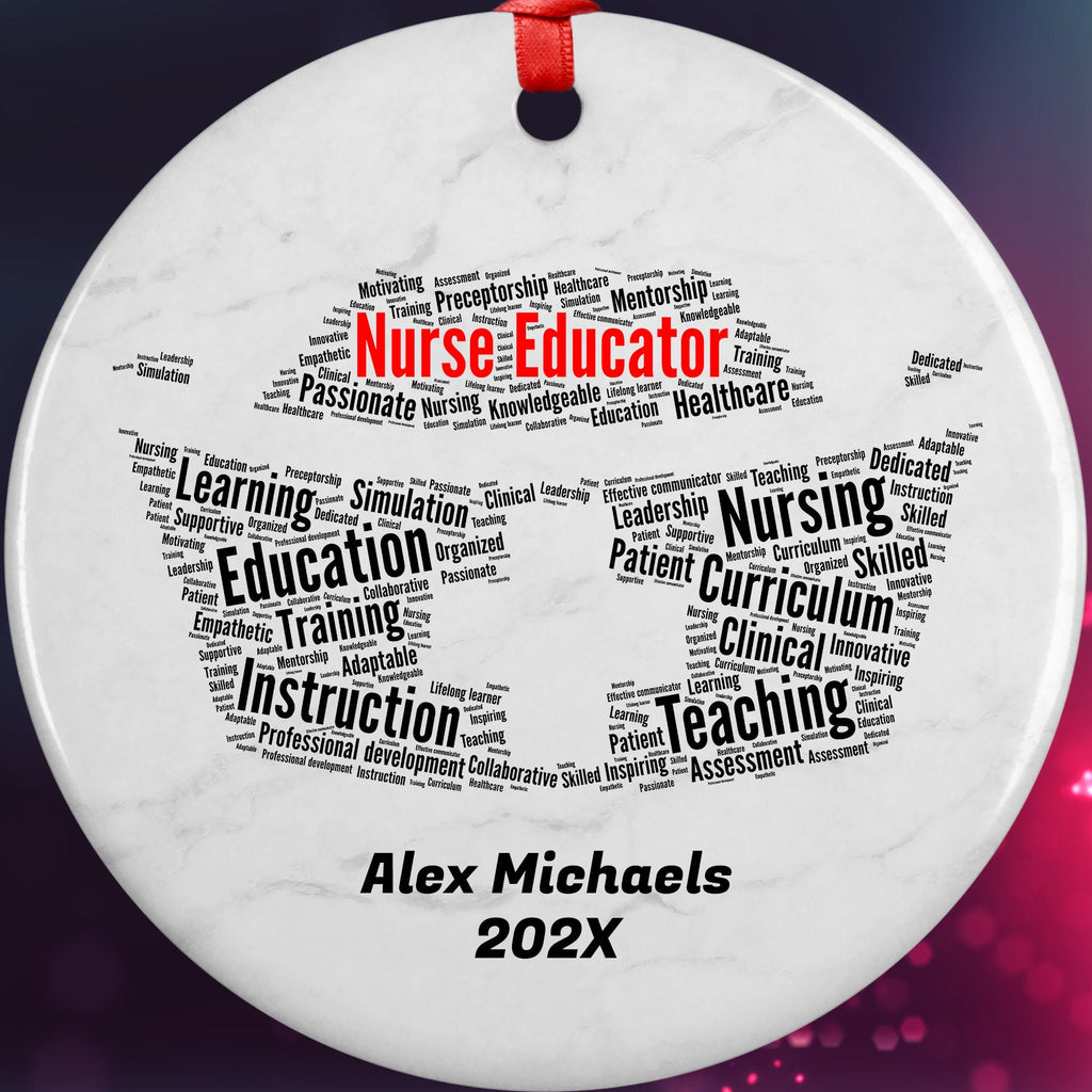 Nurse Educator Personalized Christmas Ornament