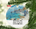 Custom Italy Syracuse Ornament, Piazza Duomo, Ortigia Island, Personalized Couple Gift, Celebrate Wedding, Engagement, Honeymoon