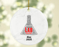 Personalized Lab Assistant Christmas Ornament – Custom Science Gift – Laboratory Ornament – Medical Research Professional Keepsake
