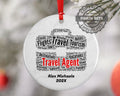 Travel Agent Personalized Christmas Ornament