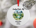 Central Park New York City Ornament, Engagement, Married, Travel, Gift for Engaged Couple, Engagement Gift, Trip, Vacation Souvenir