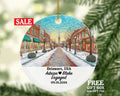 Delaware Christmas Ornament Personalized - DE Engaged Married Family Together Couple Travel Honeymoon Engagement Marriage