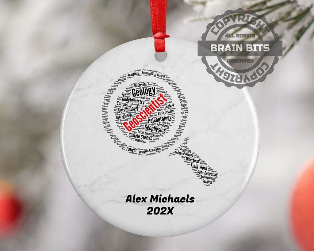 Geoscientist Personalized Christmas Ornament