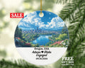 Oregon Christmas Ornament Personalized - OR Engaged Married Family Together Couple Travel Honeymoon Engagement Marriage