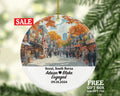 Seoul Christmas Ornament Personalized - South Korea Engaged Married Family Together Couple Travel Honeymoon Engagement Marriage