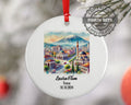 Tirana, Albania, Ornament, Engagement, Married, Travel, Gift for Engaged Couple, Engagement Gift, Trip, Vacation Souvenir