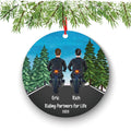 Biker Motorcyclist Personalized Christmas Ornament Motorcycle Rider Boy Male Friends Ride Dirt bike Motocross Best Brothers Bud Buddies