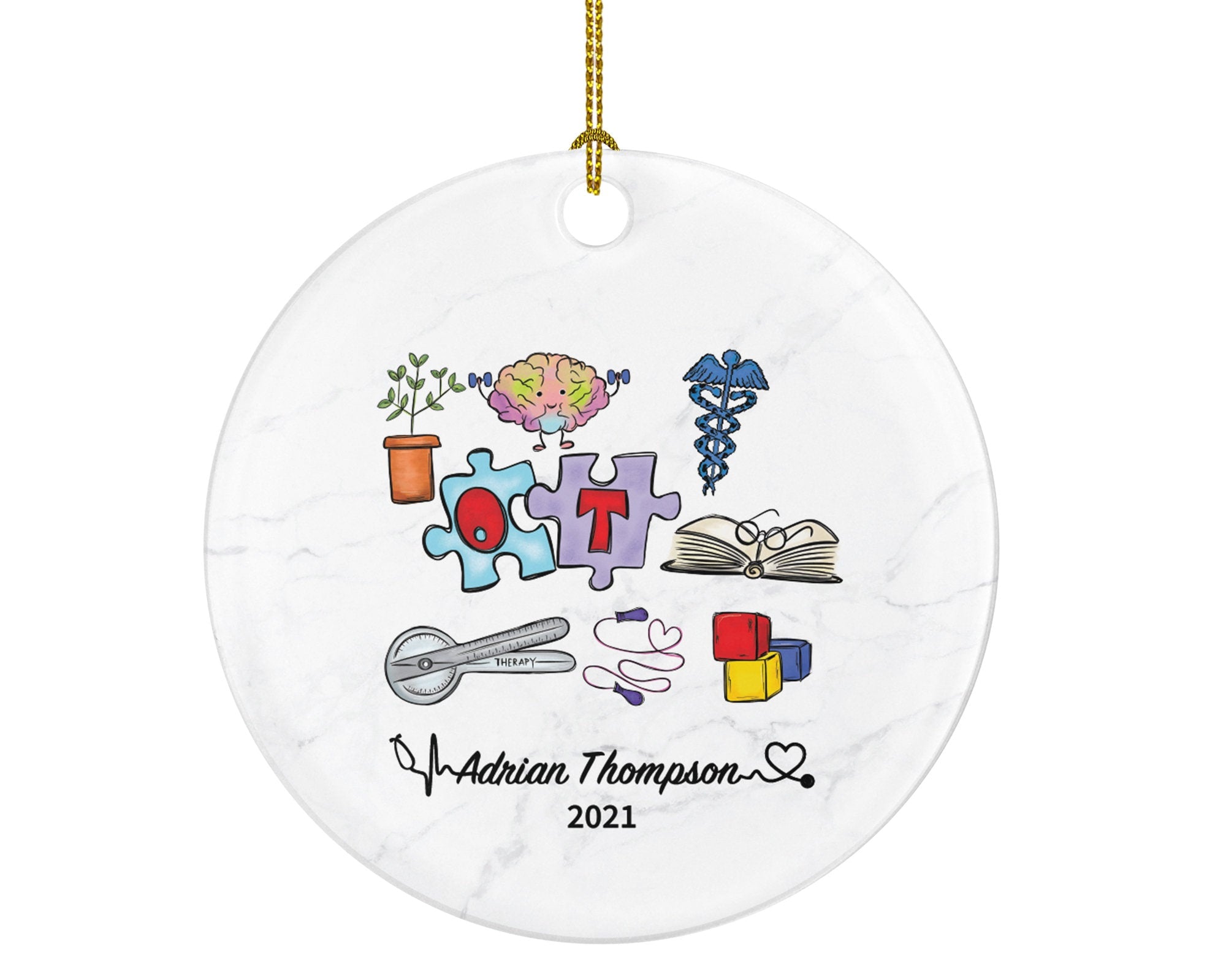 Occupational Therapist Christmas Ornament Personalized - Therapy Gift OT Graduation Occupation Thank You Appreciation Gift