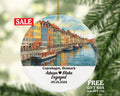 Copenhagen Christmas Ornament Personalized - Denmark Engaged Married Family Together Couple Travel Honeymoon Engagement Marriage