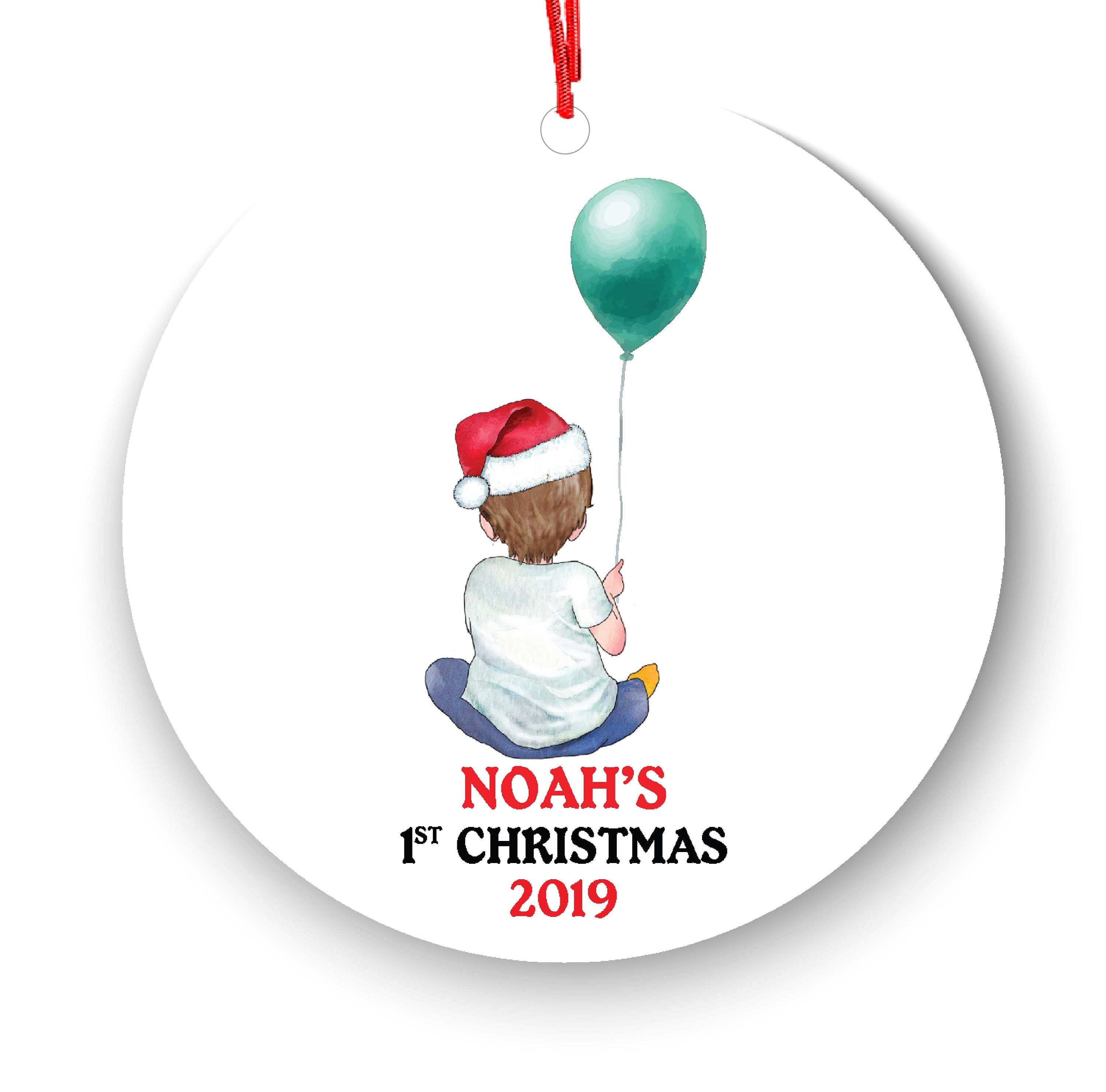 Personalized Christmas Ornament Baby's First New Baby Portrait Parent Girl Boy Mommy Daddy Mom Dad Newborn 1st Gift Custom Name Present