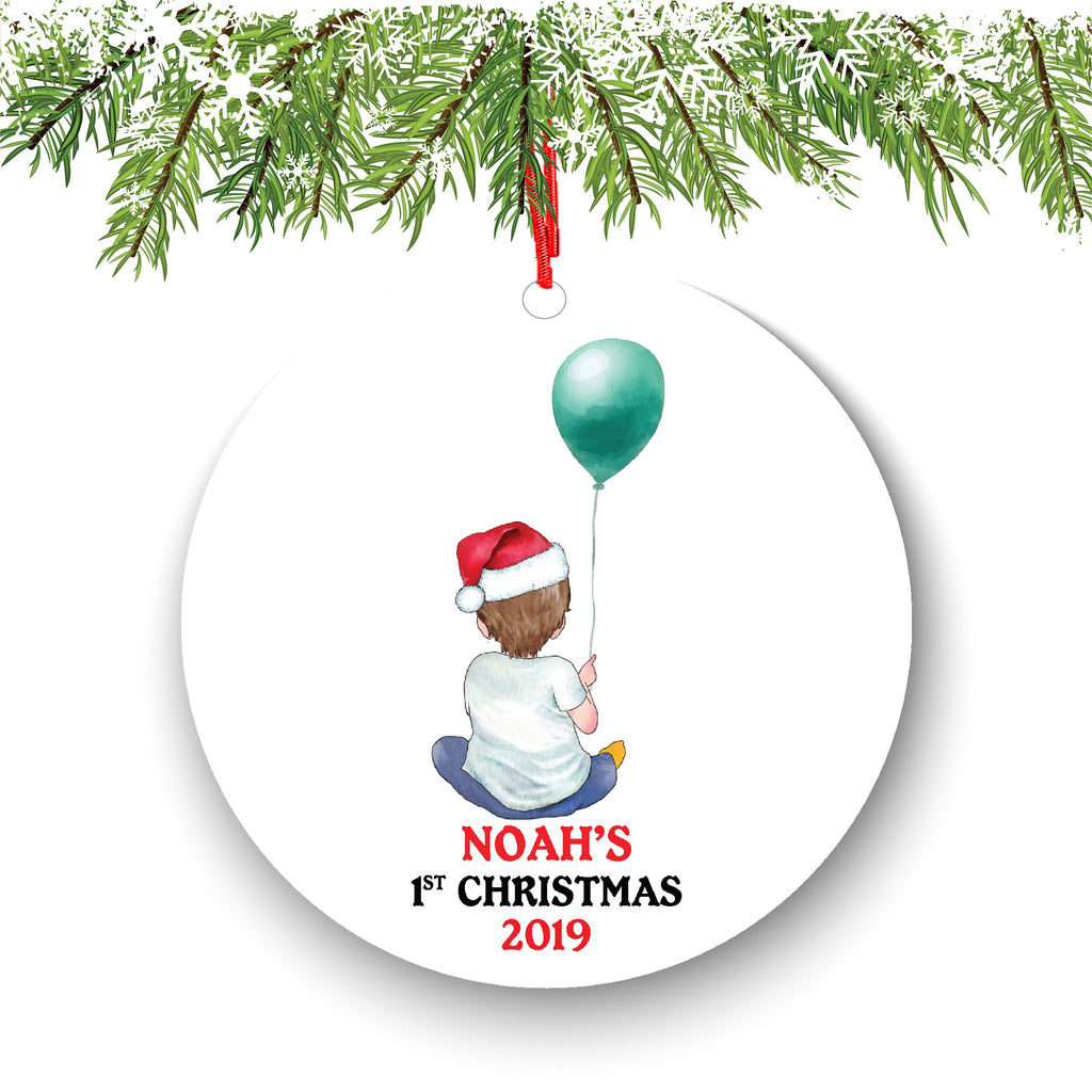 Personalized Christmas Ornament Baby's First New Baby Portrait Parent Girl Boy Mommy Daddy Mom Dad Newborn 1st Gift Custom Name Present