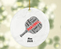 Personalized Pickleball Christmas Ornament – Custom Sports Gift – Pickleball Paddle Ornament – Player Holiday Keepsake