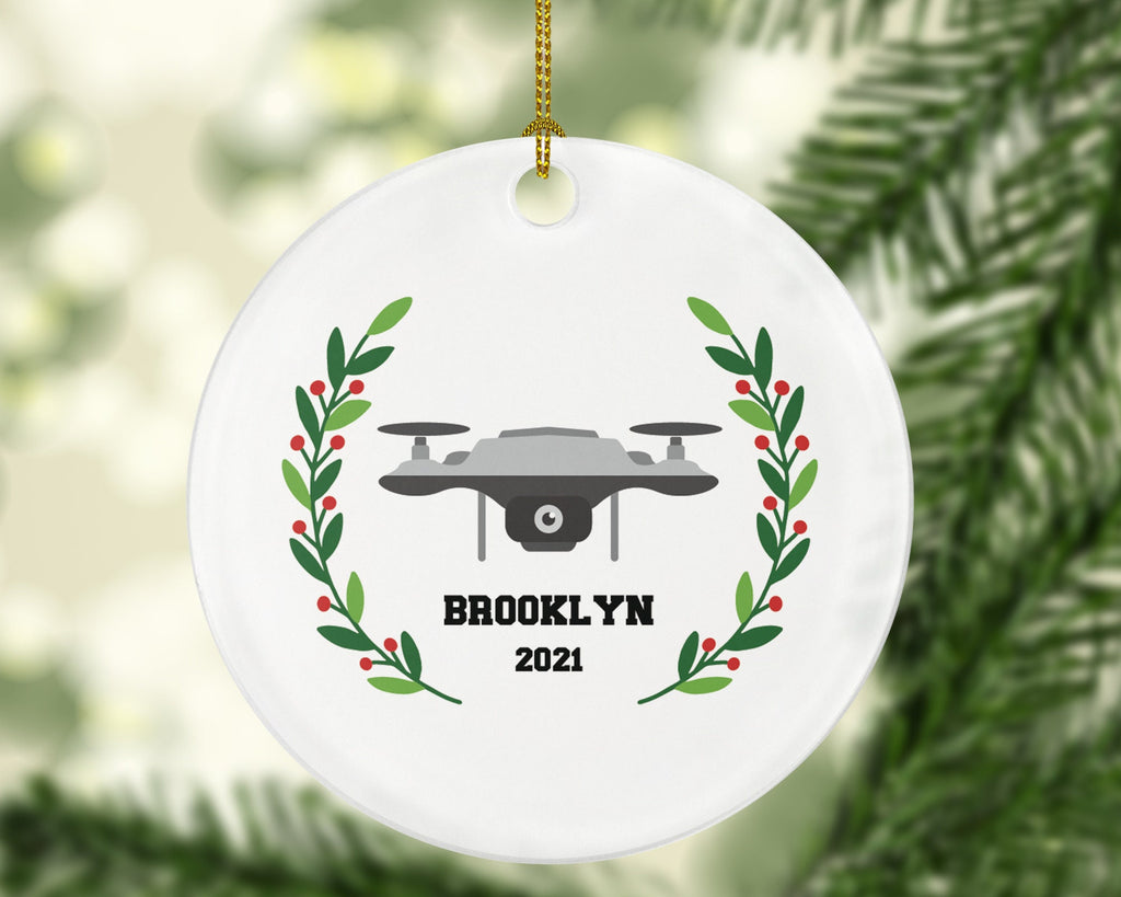 Drone Personalized Christmas Ornament Personalized - Drone Pilot Gift