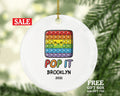 Poppit Toy Ornament, Kids Toy Pop It Fidget Toy Personalized Christmas Gift, Poppit Lover