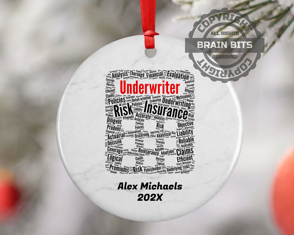 Underwriter Personalized Christmas Ornament