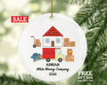 Moving Company Service Moving Van Christmas Ornament Personalized - Box Truck Gift - Custom Name Year