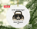 New Driver Christmas Ornament Personalized - Car Driving License Owner Driver's License Plate Custom Gift For Teenage Girl Traveler
