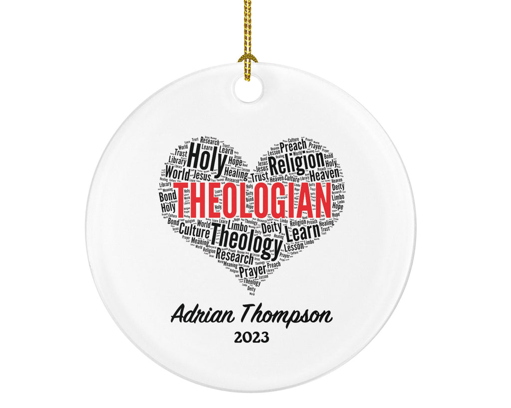 Theologian Ornament Personalized - Theology Research Religion Culture Custom Gift