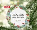 Family of 2 3 4 5 6 Christmas Ornament Personalized - Gift for Family - Custom Name Year Christmas Ornament