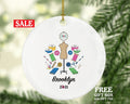 Textile Worker Christmas Ornament Personalized - Fashion, Sewing Lover - Designer Sewer Quilter Stitcher Tailor Custom Gift