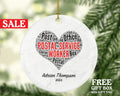 Postal Service Worker Mail Carrier Truck Christmas Ornament - Mailman Appreciation Gift Thank You Essential Worker Holiday