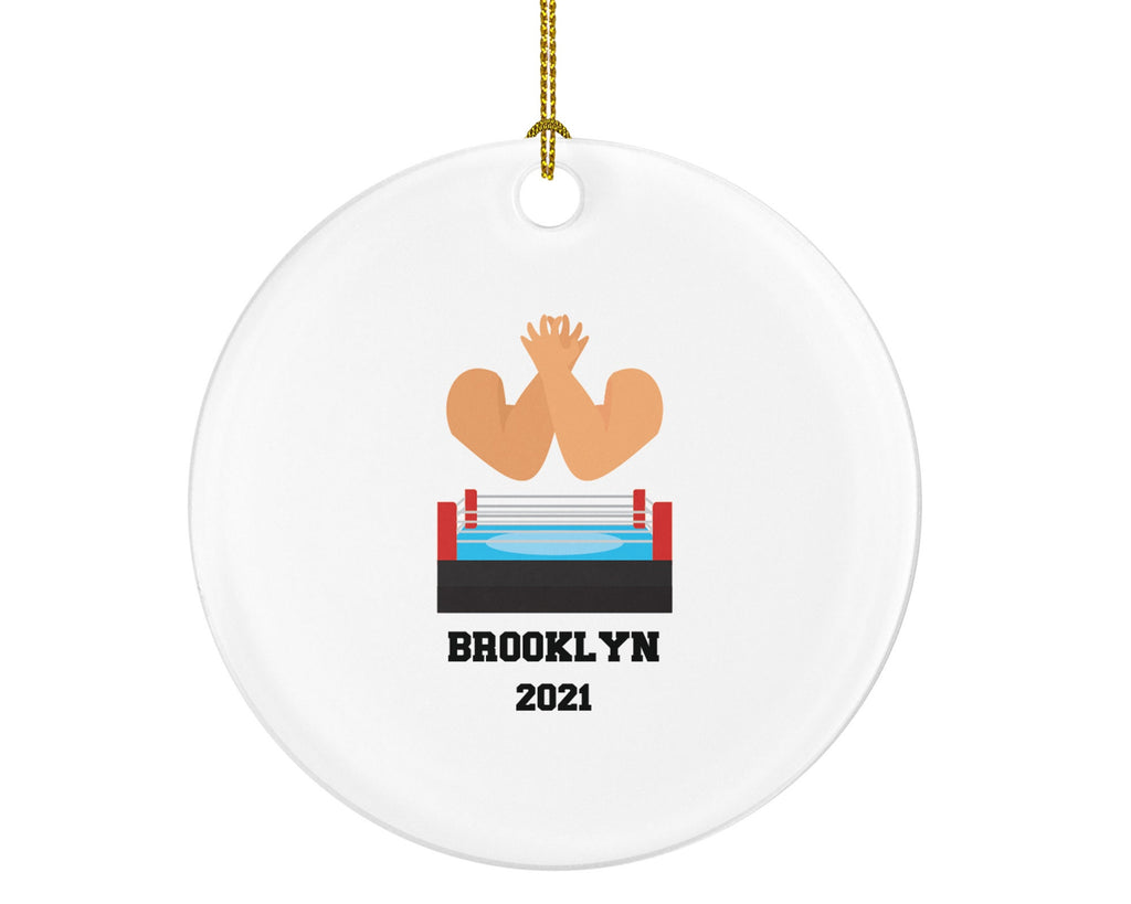 Wrestling Christmas Ornament Personalized - Wrestling Team Custom Gift - Wrestler Ornament